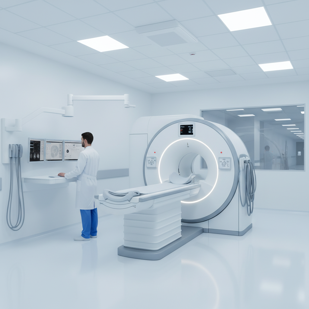 Cabinet de radiologie avec équipement d'imagerie médicale